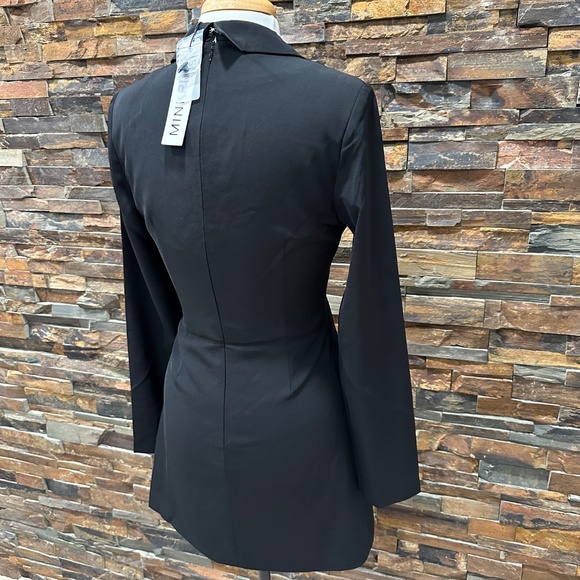 MINKPINK ALLIE BLAZER DRESS IN BLACK Size SM - Picture 11 of 13